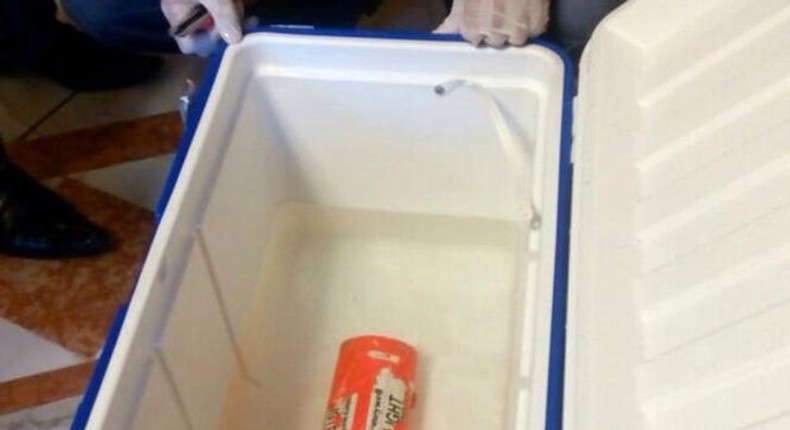 A flight recorder retrieved from the crashed EgyptAir flight MS804 is seen in this undated picture issued June 17, 2016.  EGYPTIAN AVIATION MINISTRY via REUTERS