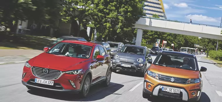 Fiat 500X kontra Mazda CX-3 i Suzuki Vitara - porównanie kompaktowych SUV-ów