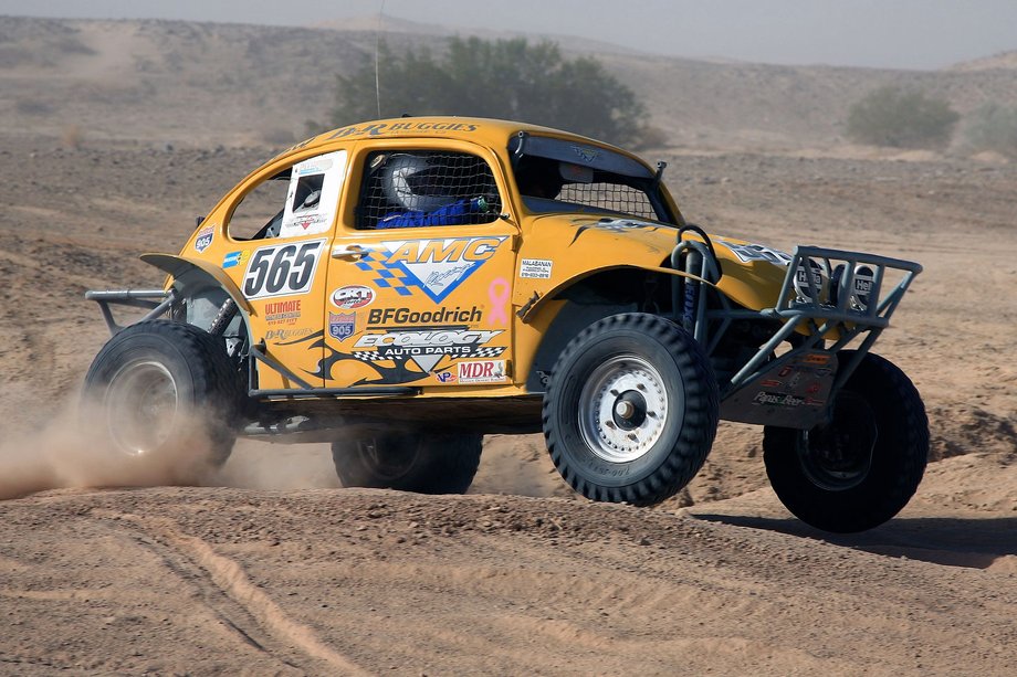 The Baja Bug in action.