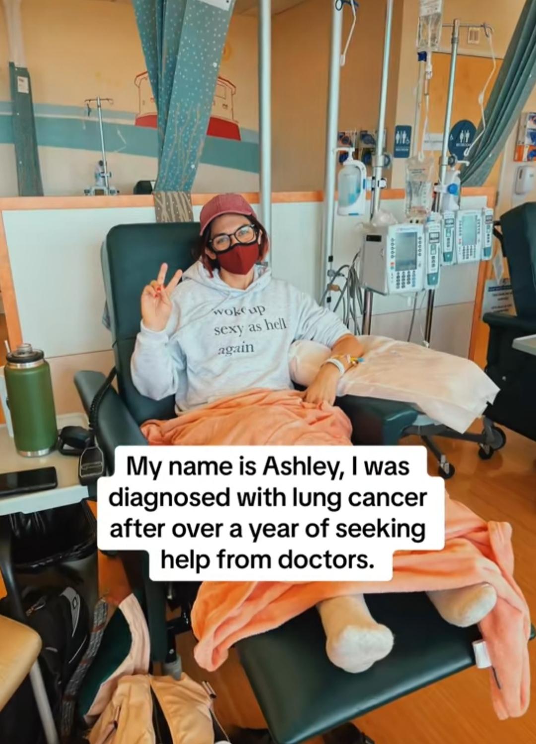 Ashley radí ľudom, aby sa nebáli vyjadriť obavy o ich zdravie.