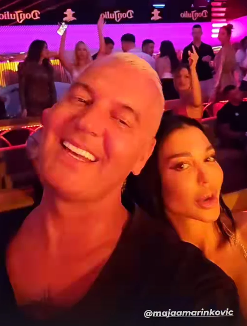Maja Marinković i Milan Milošević u provodu
