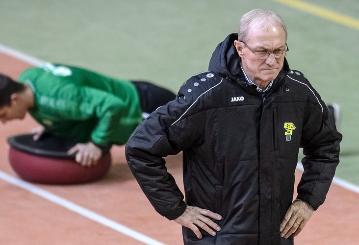 Piłkarze Górnika Łęczna podczas treningu