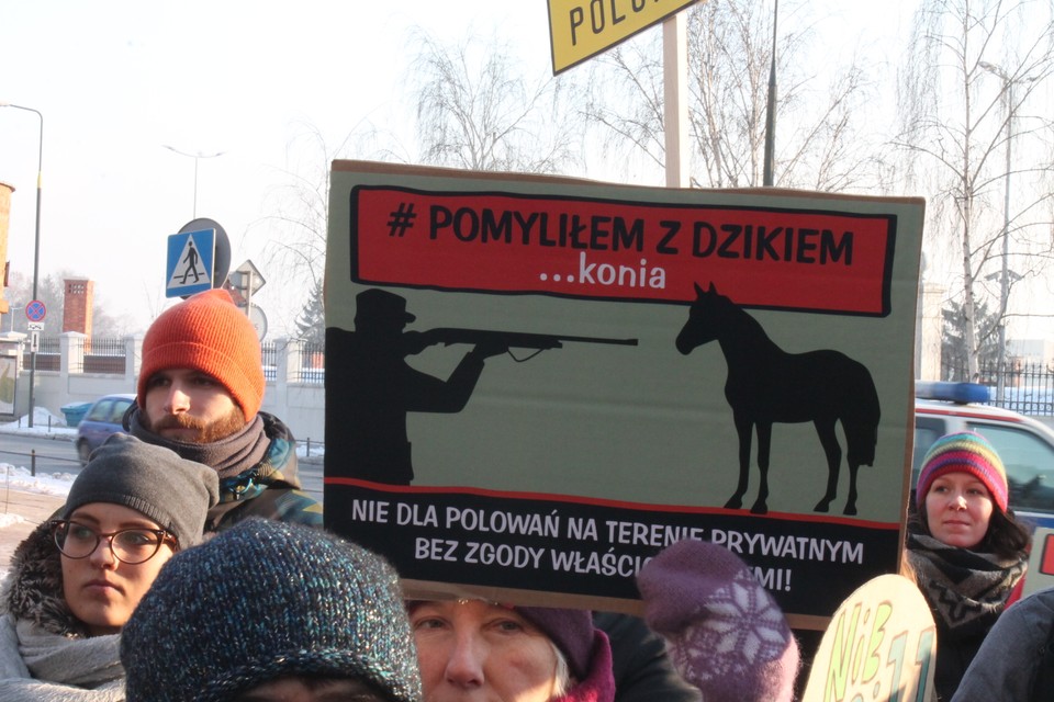 Protest przeciwko zmianie w Prawie łowieckim. Piotr Halicki 5