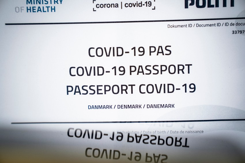 Kovid pasoš na sajtu u Danskoj