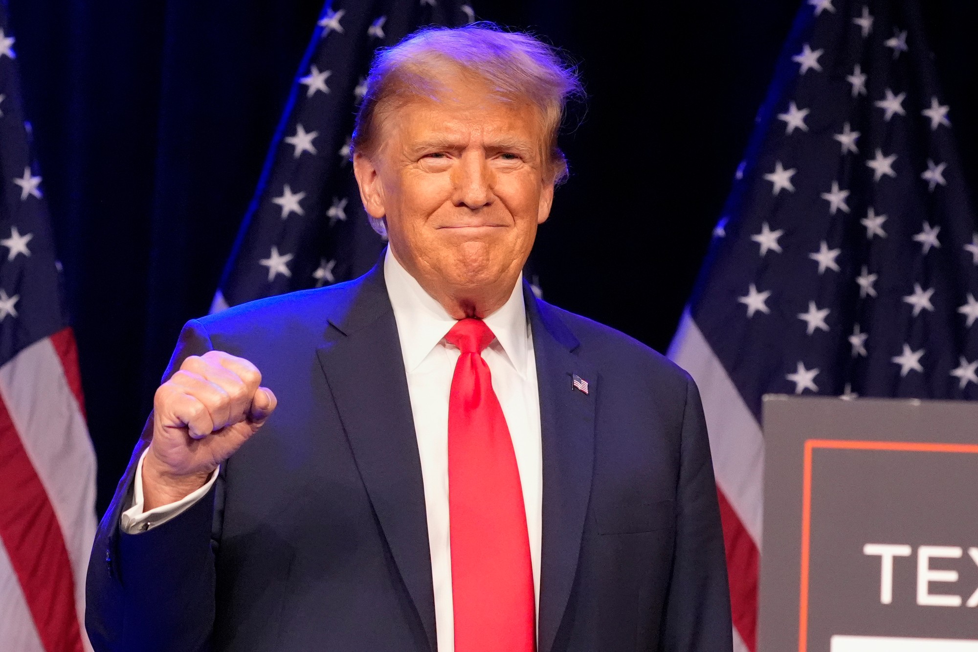 Donald Trump na republikánskom nominačnom zhromaždení v americkom štáte Nevada.