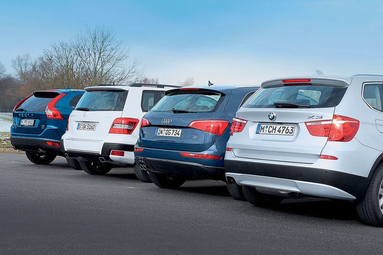 Volvo XC 60 kontra Mercedes GLK, Audi Q5 i BMW X3: świeży powiew w klasie SUV