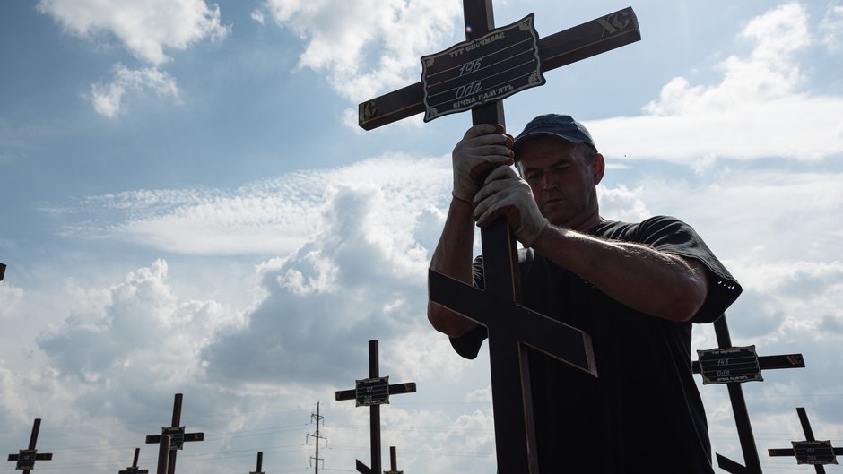 Grzebanie zwłok po wyjściu Rosjan z Buczy trwało tygodniami