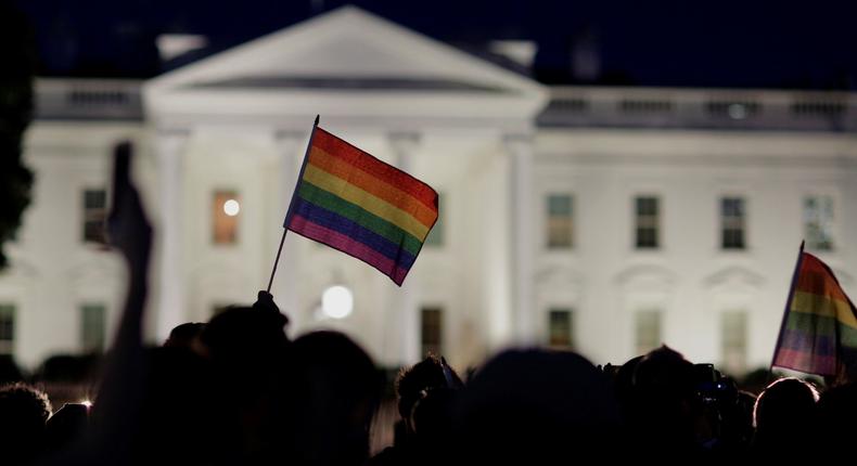 rainbow flag white house transgender military ban