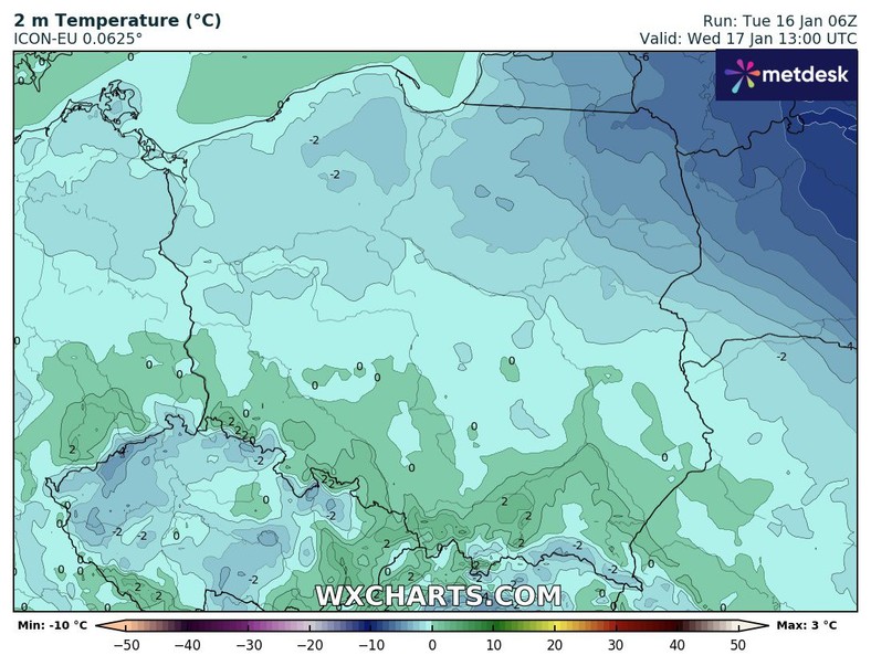 Od południa wkroczy również ocieplenie