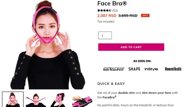 Face bra