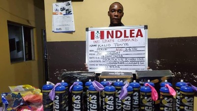 NDLEA intercepts 64,863kg ‘laughing gas’ consignments at Lagos, Imo ports. [NDLEA]