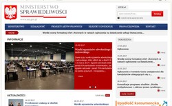 Niedostępna strona internetowa Ministerstwa Sprawedliwości. "Trwają prace nad usunięciem problemu"