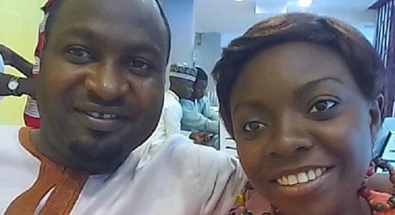 The late Damilare Oladapo Oluwafeyisan and his fiancee,Tope