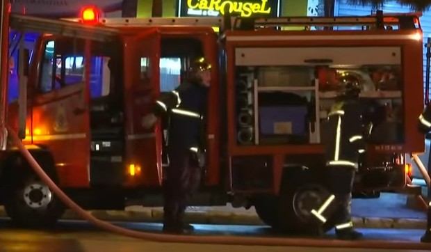 Grčki vatrogasci na mestu odrona na Kritu