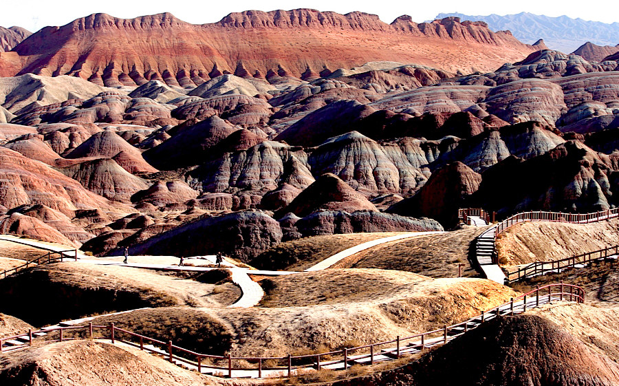 Krajobraz Danxia, Zhangye, Gansu, Chiny