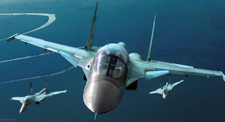 Su 34 air to air