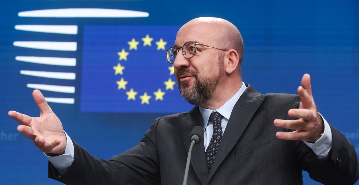 Charles Michel na szczycie UE w Brukseli