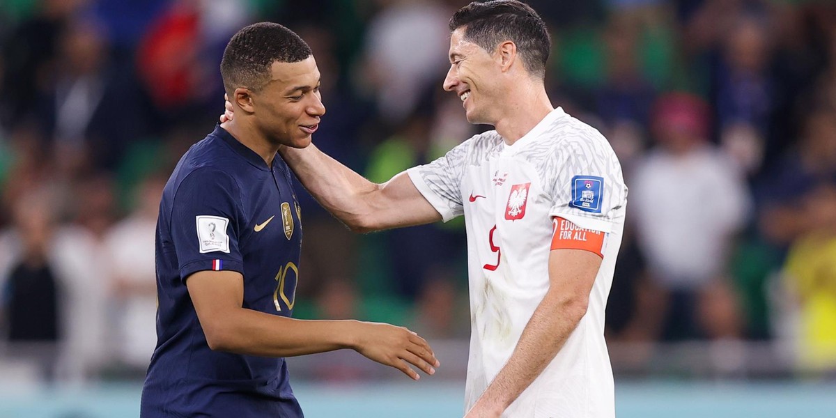 Kylian Mbappe i Robert Lewandowski.