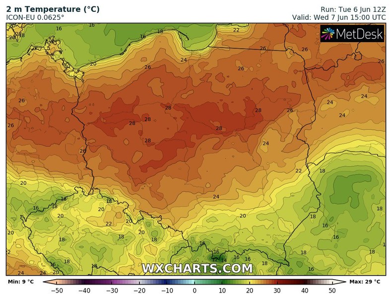 Środa ma być bardzo gorącym dniem