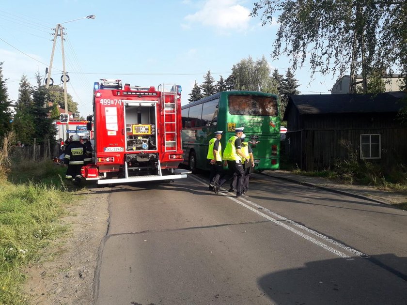 Wypadek szkolnych autobusów