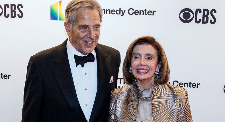 Paul Pelosi and House Speaker Nancy Pelosi in 2021.Samuel Corum/AFP/Getty Images