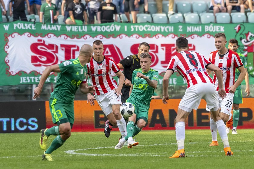 Pilka nozna. Ekstraklasa. Slask Wroclaw - Cracovia Krakow . 21.07.2018