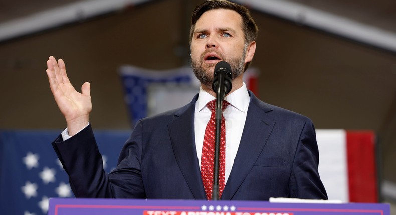 Sen. JD Vance of Ohio filed his required financial disclosure as the Republican vice presidential nominee.Anna Moneymaker/Getty