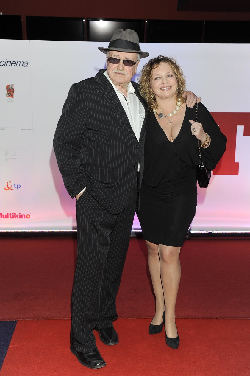 Jan Nowicki i Małgorzata Potocka na imprezie