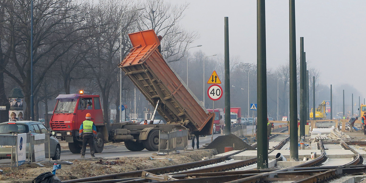 TRAMWAJE KOMUNIKACJA MIEJSKA PLAC CENTRALNY REMONTY MPK 