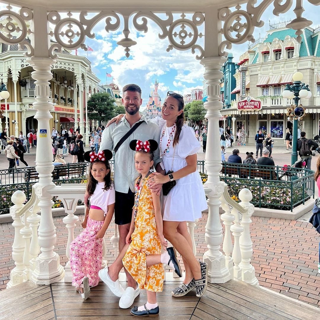 Rodinný výlet v Disneylande. 