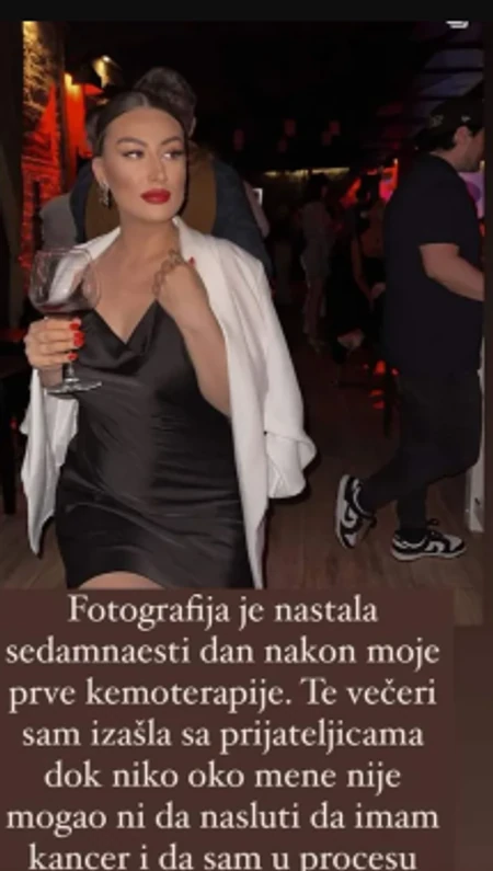 Naida Bešlagić tokom borbe sa rakom