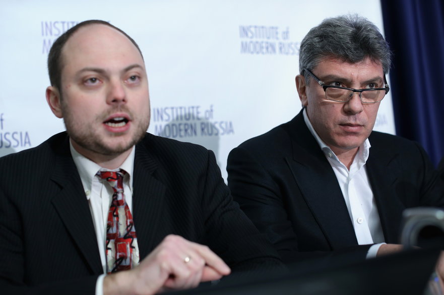 Władimir Kara-Murza i Borys Niemcow. 2014 r.