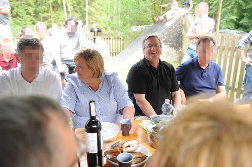 Prezydent Bronisław Komorowski z żoną Anną