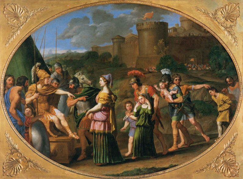 Domenichino, Timoklea przed Aleksandrem Wielkim