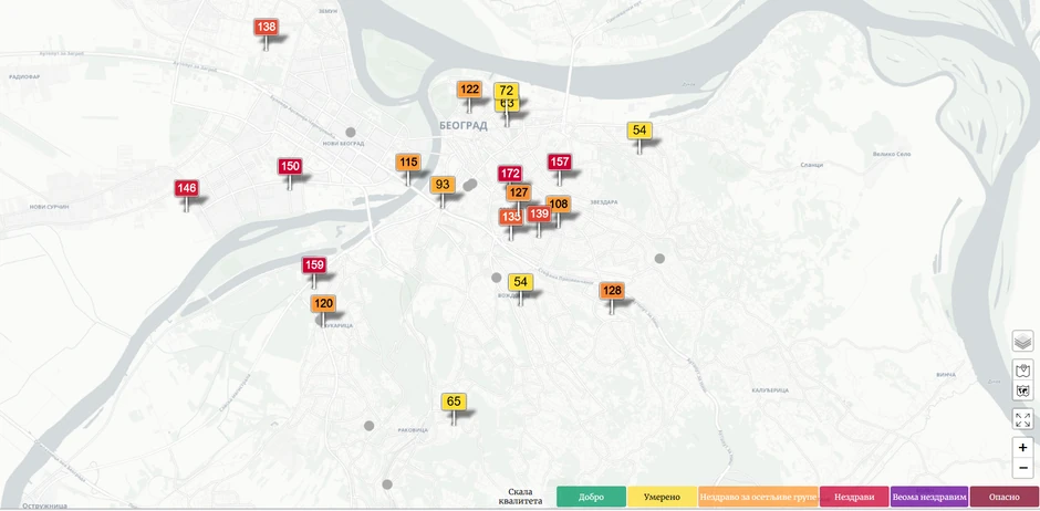 Zagađenje vazduha u Beogradu