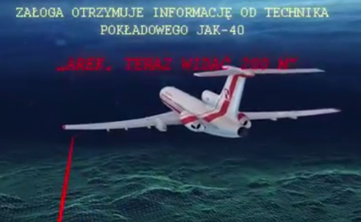 Kadr filmu PO o katastrofie smoleńskiej