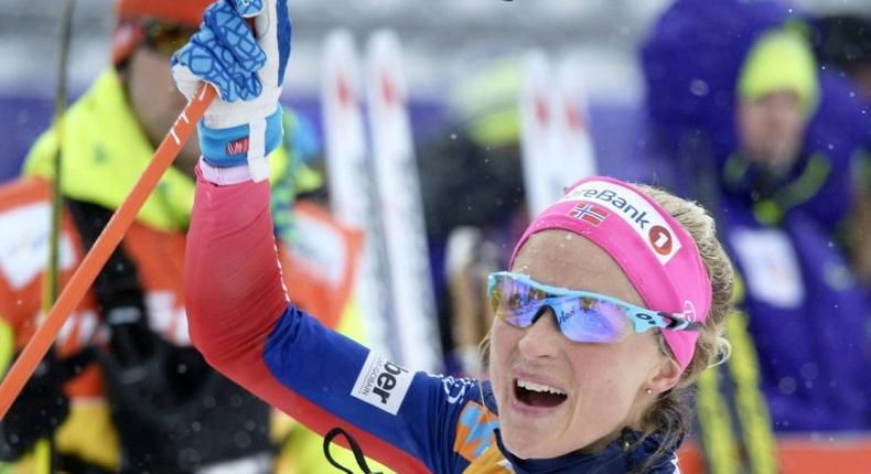 Norwegian cross country skier Therese Johaug won relay gold at the 2010 Vancouver Olympics