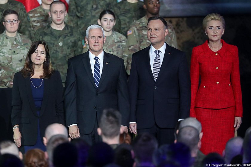 Andrzej Duda i Mike Pence