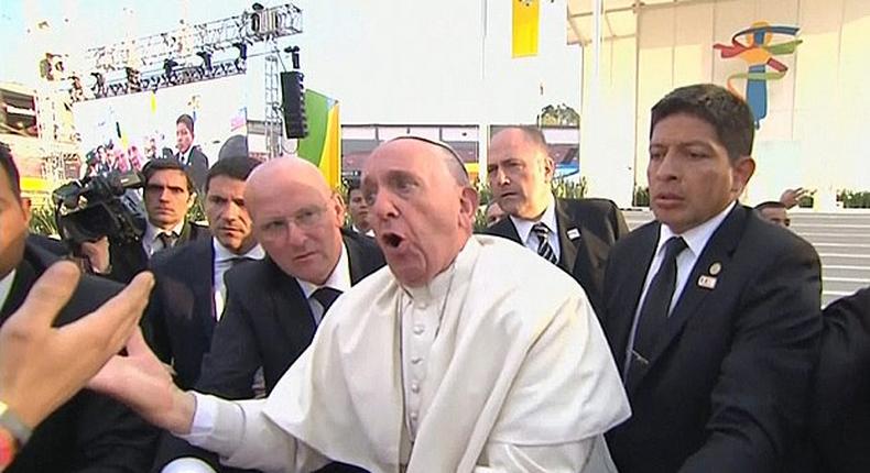 Pope angry in Mexico