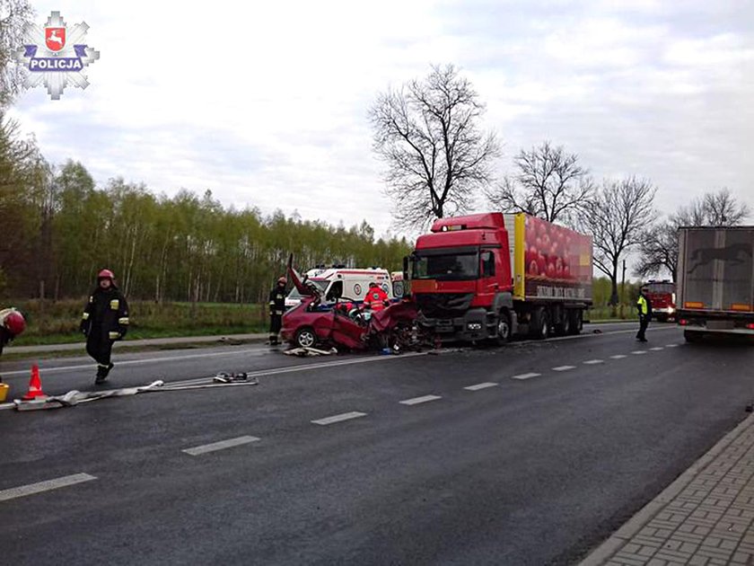 Wypadek pod  Lubartowem