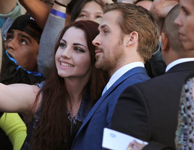 Ryan Gosling na premierze filmu 'Nice Guys. Równi goście'