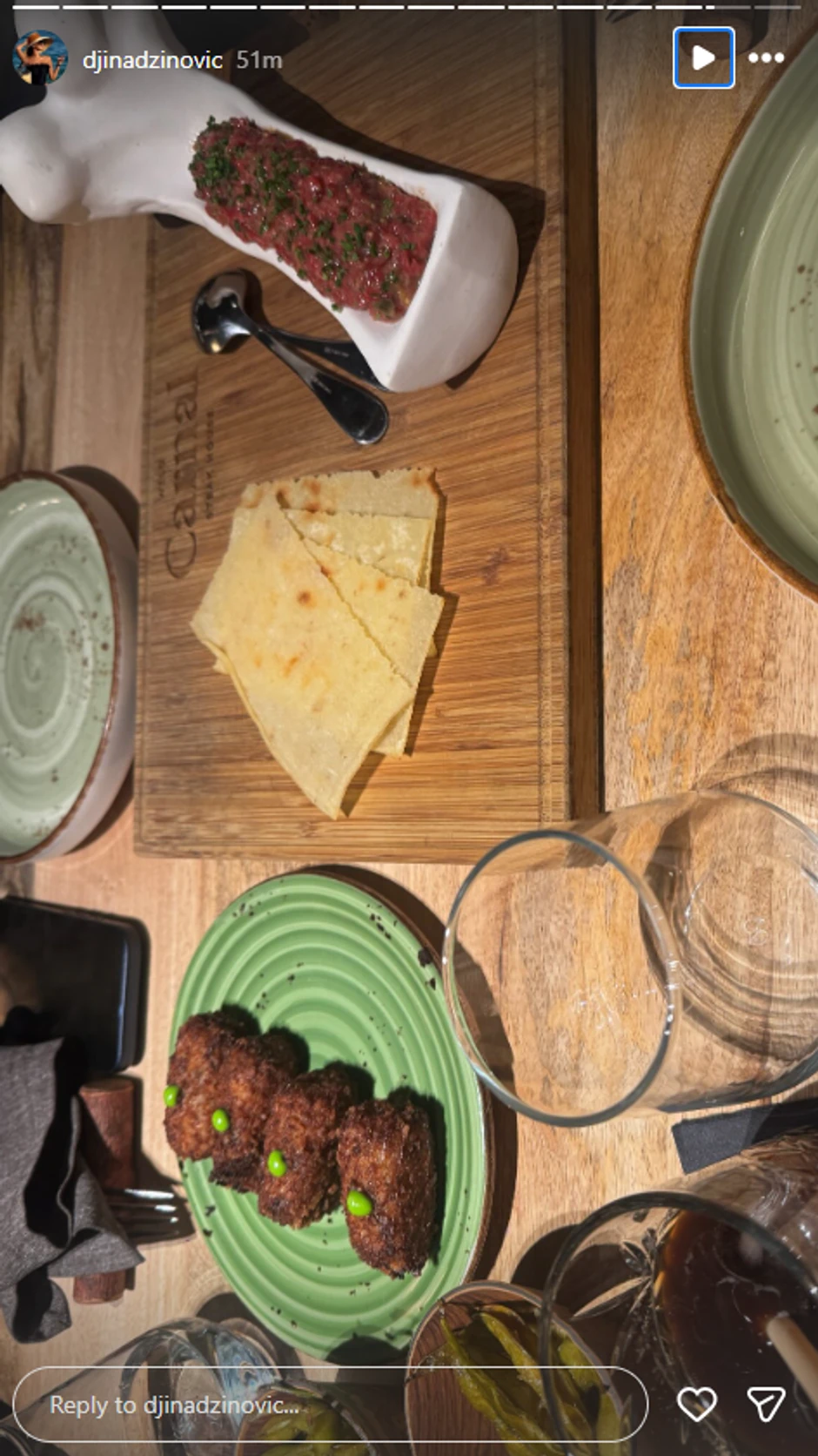 Đina Džinović pokazala gala večeru