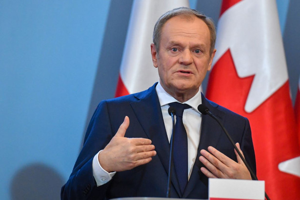 Donald Tusk na konferencji po spotkaniu z Justinem Trudeau