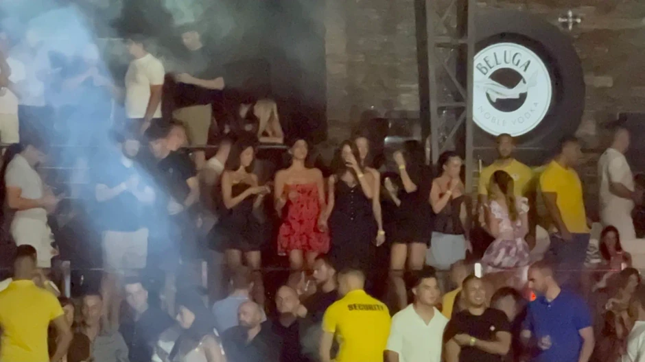 Đina Džinović na nastupu Aleksandre Prijović