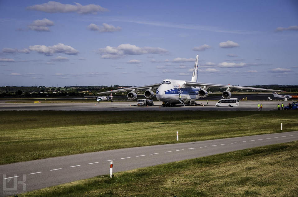 AN-124 Rusłan zawitał dzisiaj do Gdańska