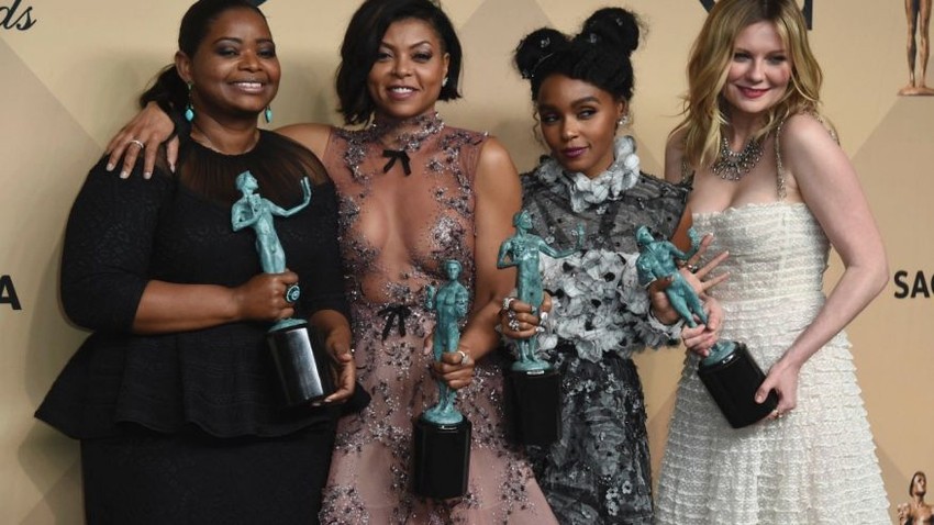 Deo glumačke postave "Hidden Figures": Oktavija Spenser, Taradži P. Henson, Džanel Mone i Kirsten Danst, deo glumač