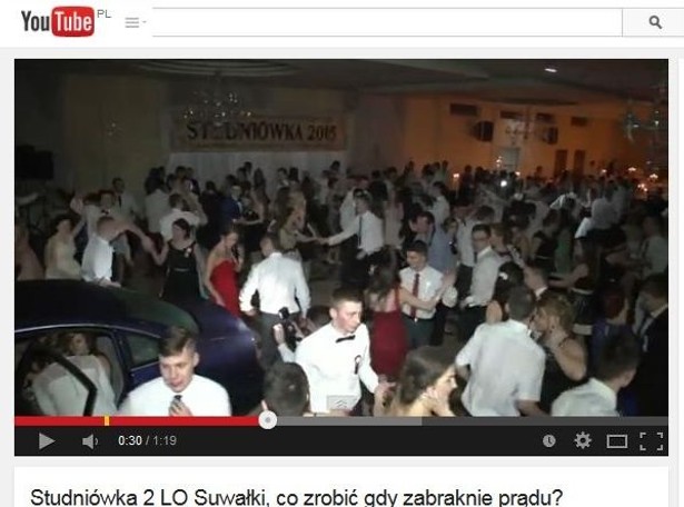 Brak prądu na studniówce? Maturzyści mają na to sposób [WIDEO]