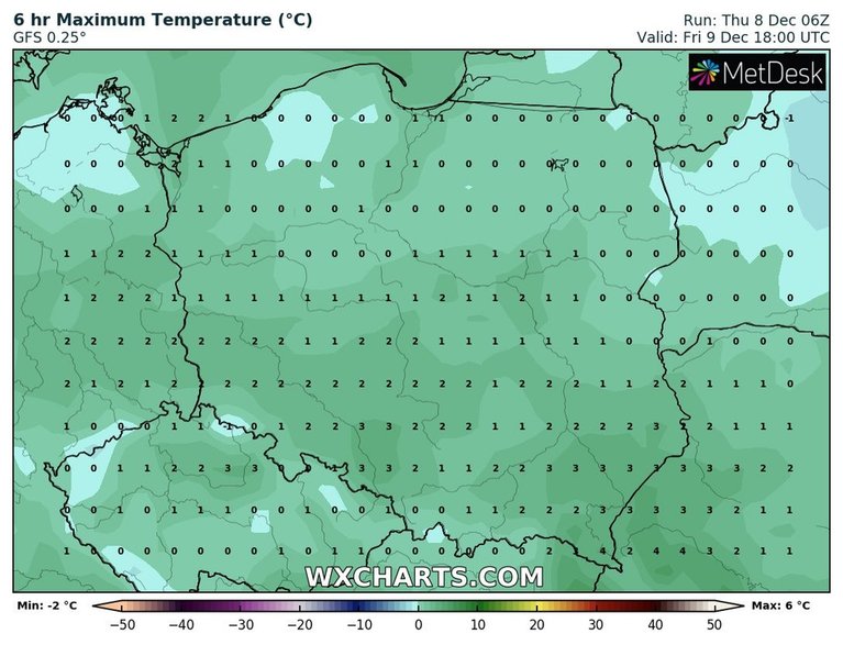 Temperatura przeważnie będzie lekko dodatnia