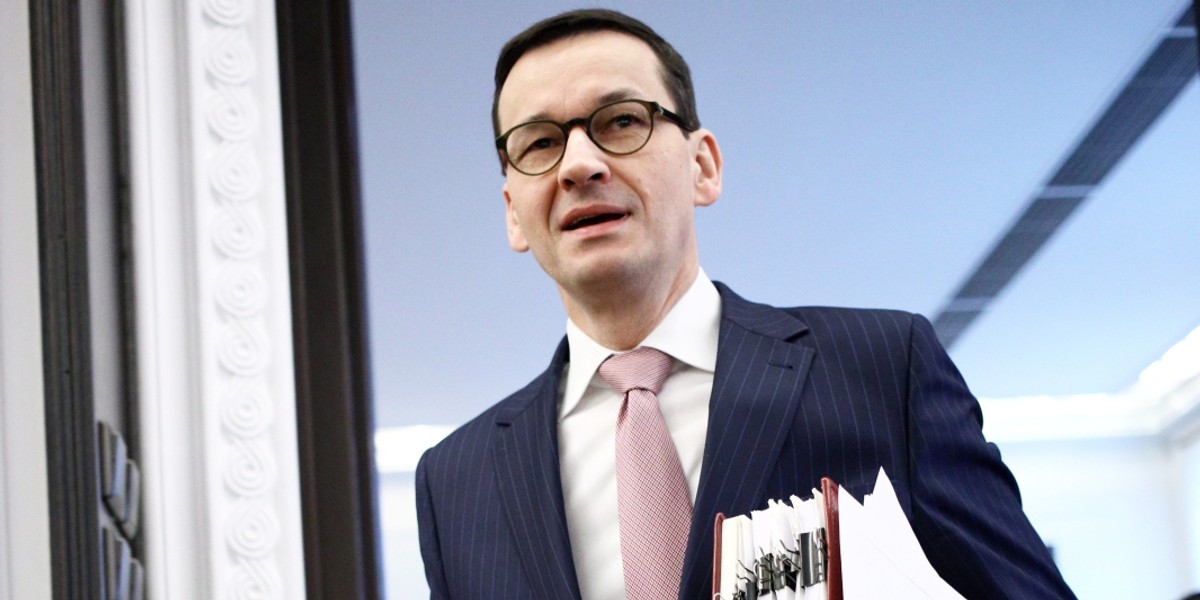 Premier Mateusz Morawiecki na posiedzeniu rządu 23 stycznia