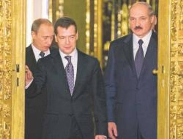 Władimir Putin, Aleksander Łukaszenka, Dmitrij Miedwiediew